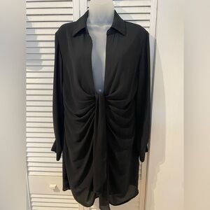 Dynamite Zena Black Long Sleeve Dress